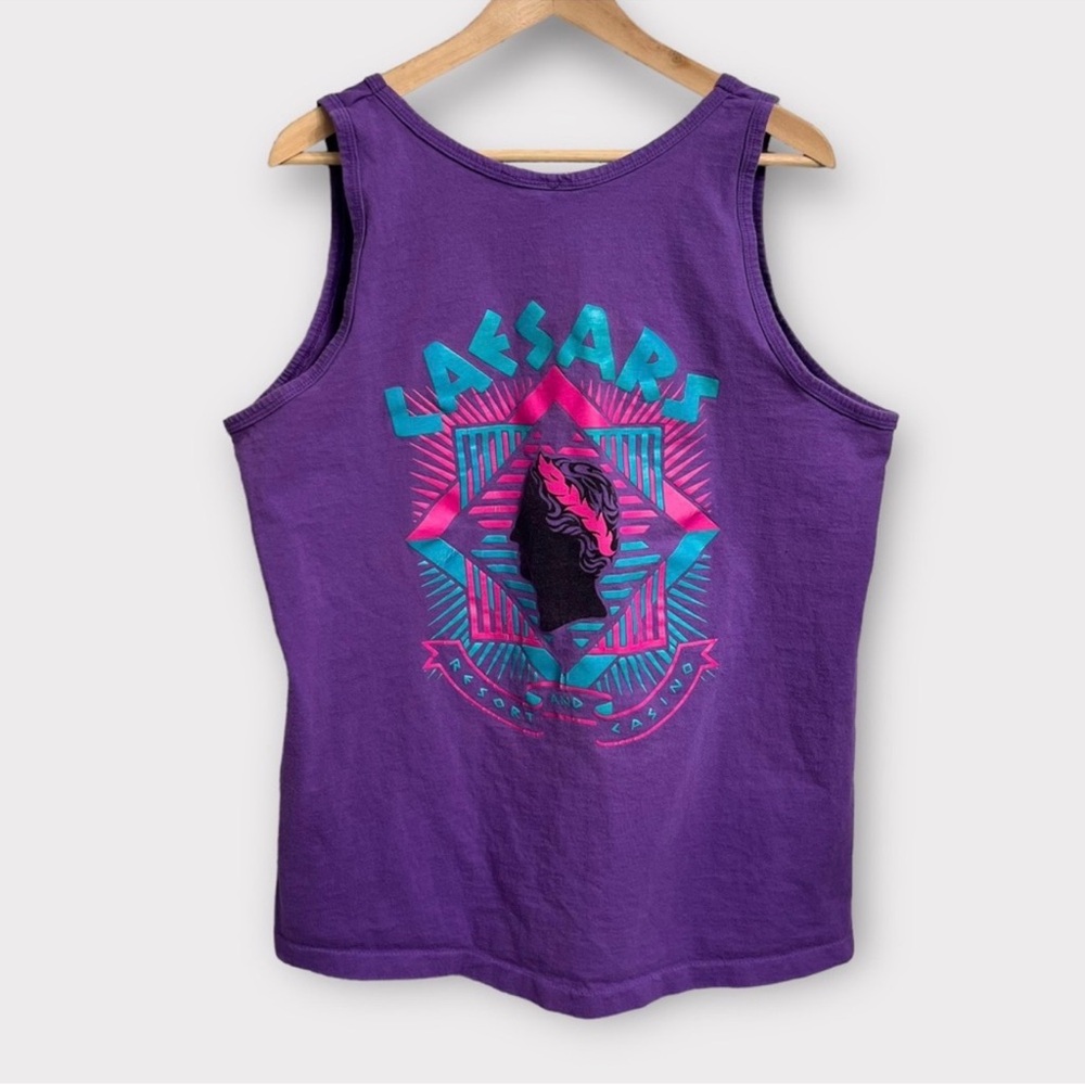 Vintage Las Vegas Caesars Resort & Casino Tank Top 90s XL Made in USA